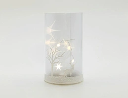 Silk  printing  glass cup with with 3D PVC  sheet
