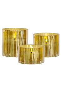 glass candle wax