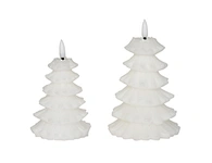 LED holiday 3D flame wax candle