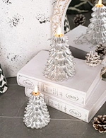 LED holiday 3D flame wax candle