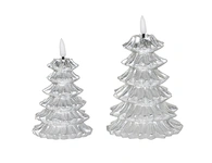 LED holiday 3D flame wax candle