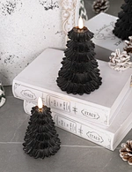 LED holiday 3D flame wax candle
