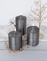 LED holiday wax candle