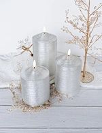 LED holiday wax candle