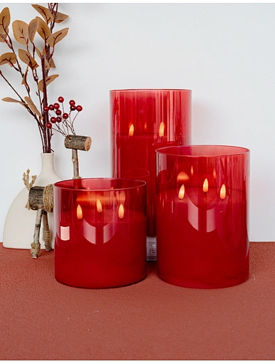 led flameless wax candles
