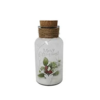 Glass silk printing bottle with string light