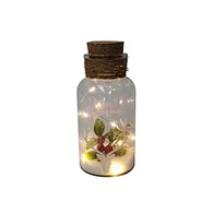 Glass silk printing bottle with string light