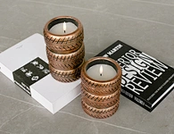 unique led wax candle