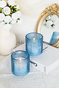 jelly wax candle glass