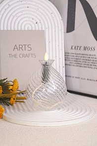 led candle glass light  led light
