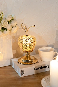 crystal candlestick holder
