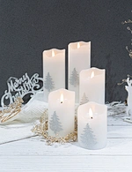 flickering candles