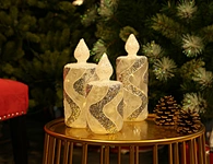Led glass candle