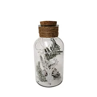 Glass silk printing bottle with string light