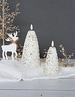 LED holiday 3D flame wax candle