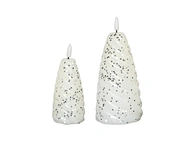 LED holiday 3D flame wax candle