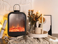 LED metal flameless fireplace