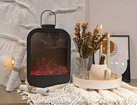 LED metal flameless fireplace