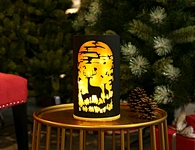 LED glass tube with string light