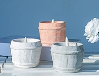 led wax candle light
