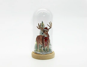 LED glass cover with xmas scene