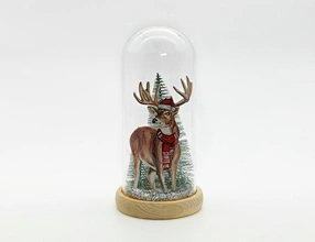 LED glass cover with xmas scene