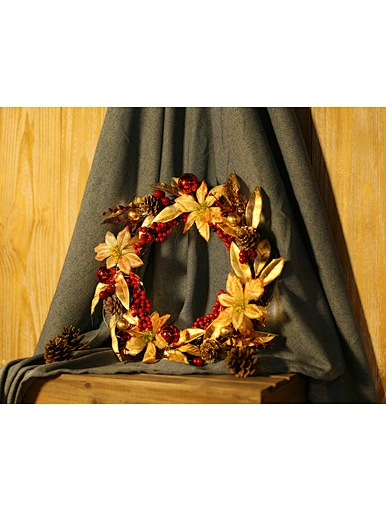 Christmas Wreath with LED light chain