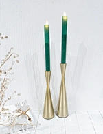 LED holiday wax taper candle