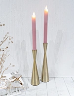 LED holiday wax taper candle