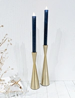 LED holiday wax taper candle