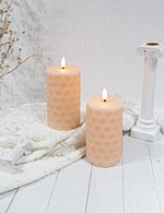 LED holiday swing wax candle