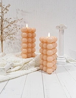 bubble glass candle holder