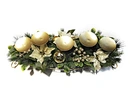 Metal candle holder with Xmas wreath