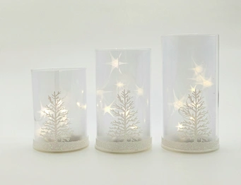Silk  printing  glass cup with with 3D PVC  sheet