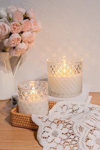 wax candle glass