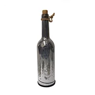 LED plastic base glass bottle with silk printing with light chain