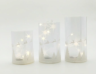 Silk  printing  glass cup with with 3D PVC  sheet