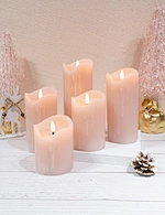 led wax candle light