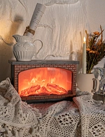 LED flameless fireplace