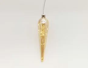 Led hanging glass decoration