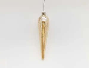 Led hanging glass decoration