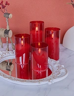 LED glass candle