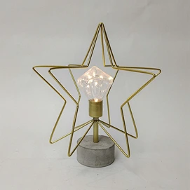 led metal light art