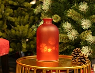 Glass Jar with rotating light