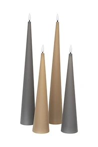 led taper candle white