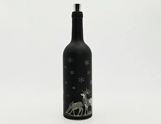 Glass bottle with string light