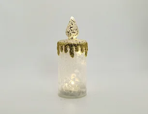 Led glass candle