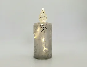 Led glass candle