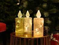 Led glass candle