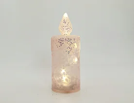 Led glass candle